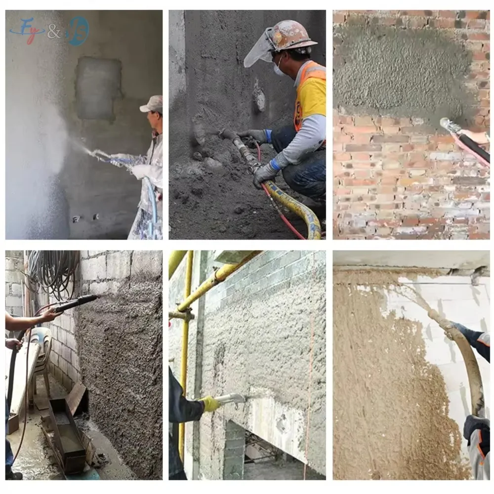 Electric Diesel Mini Wall Putty Mortar Spraying Plaster Spray Gun Mortar Plastering Spray Plaster Machine