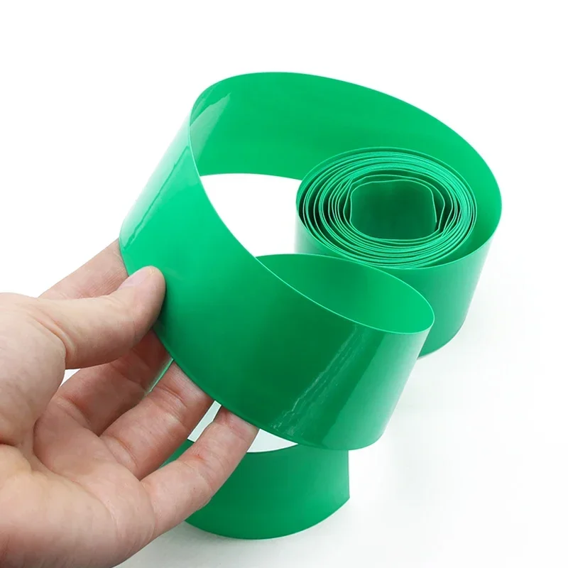 1 Meter 18650 Battery Pack Wrap Width 50mm ~ 188mm PVC Heat Shrink Tube Insulated Wrapping Film Wire Protection Case Cover