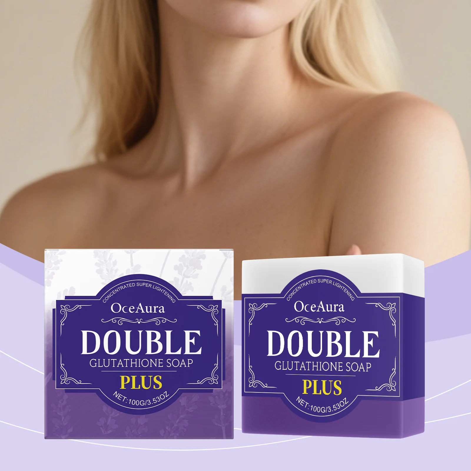 

OCEAURA Lavender Body Soap, Aromatic Cleansing & Softening, Gentle Skin Care & Long-Lasting Fragrance