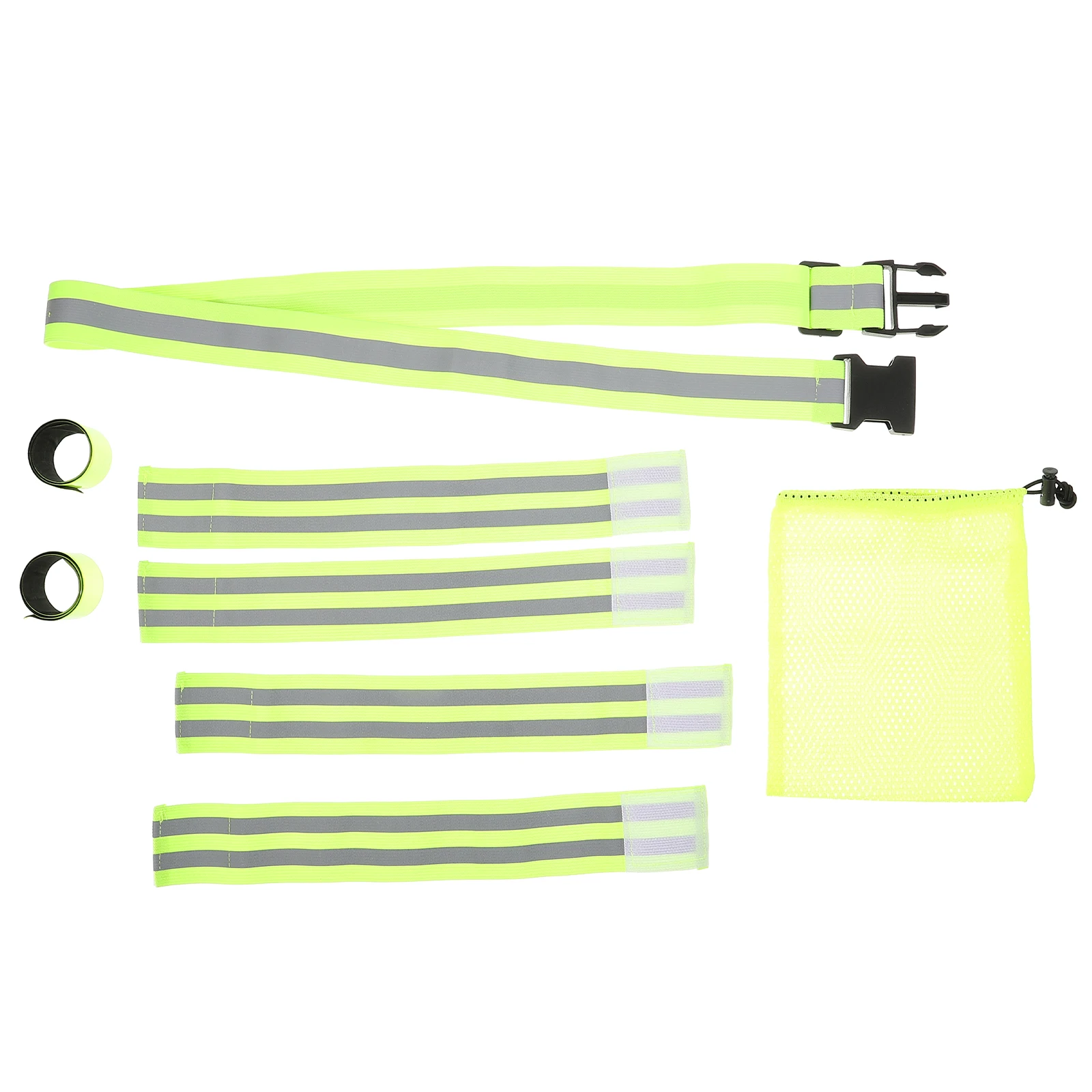 

High Visibility Reflective Strap Set Night Running Safety Comfortable Skin-Friendly Material Easy to Wear Outdoor for Camping