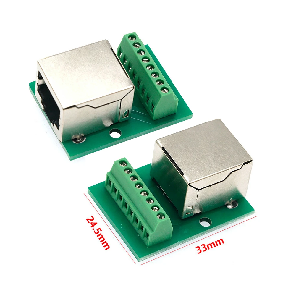 

4pcs For RJ45 Network Adapter Boards Constructed from Metal for Use in Network Hardware Integration and Cable Termination Tasks