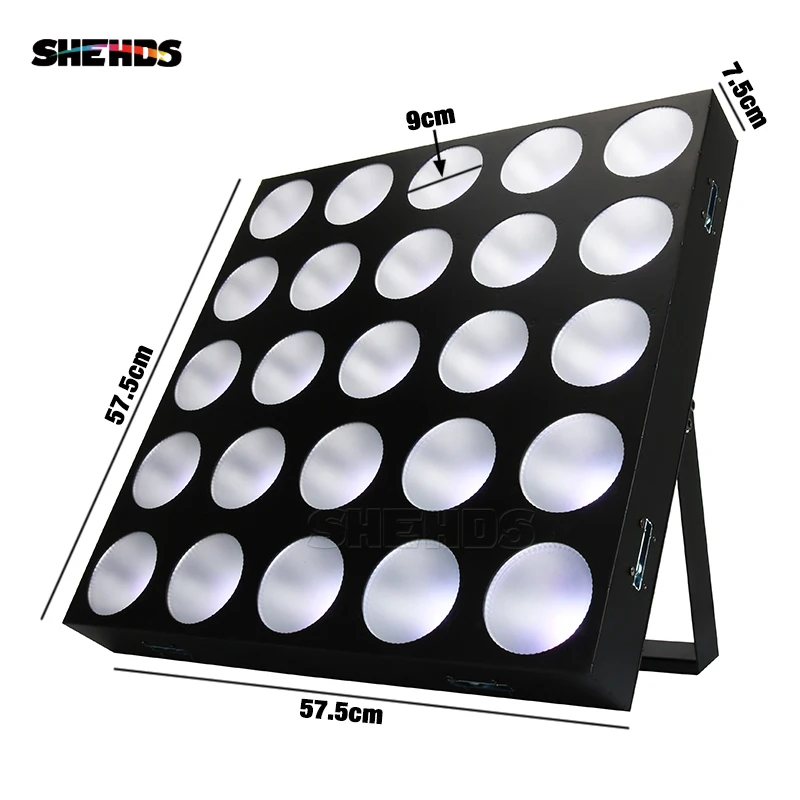 SHEHDS 25x12w RGBW Matrix Audience Light Stage Background Lighting For DJ Wedding Disco Party DMX512 Pixel Control