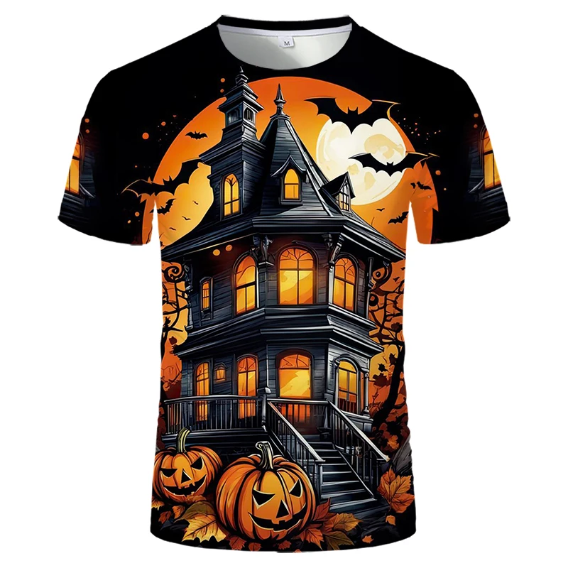 2024 Summer New Halloween Graphic T-shirts New Arrival Trendy Party Style T shirt Casual Stylish Trendy Unisex Funny Tops