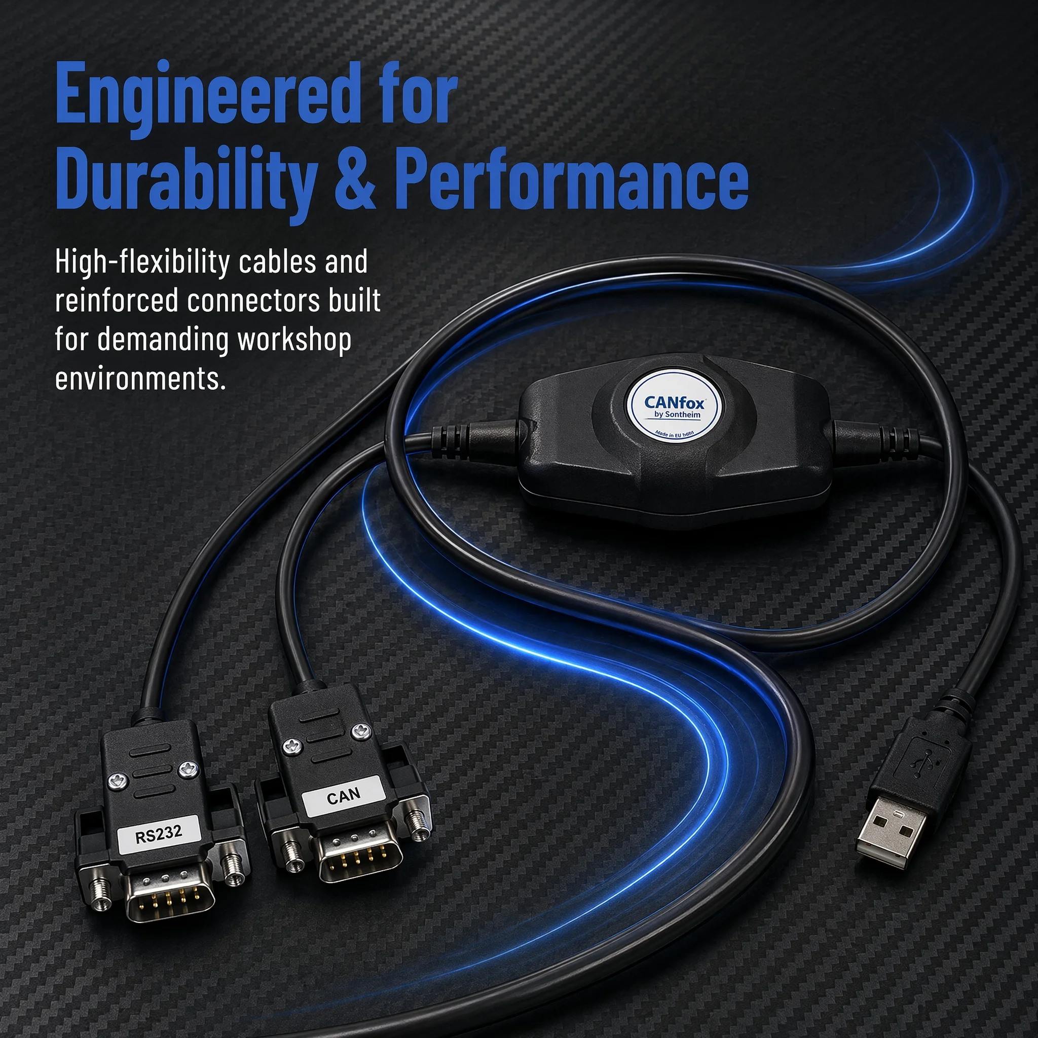 AutoEPC WEIDEMANN DIAGNOSTIC KIT (CANFOX) Offers RS232 and An Electrically Isolated CAN Interfaces