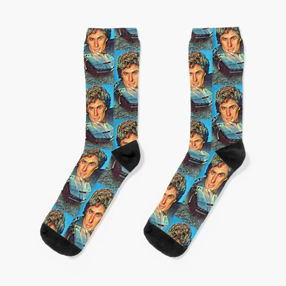 

David Hasselhoff Socks Wholesale ankle soccer anti-slip new year Luxury Woman Socks Men's