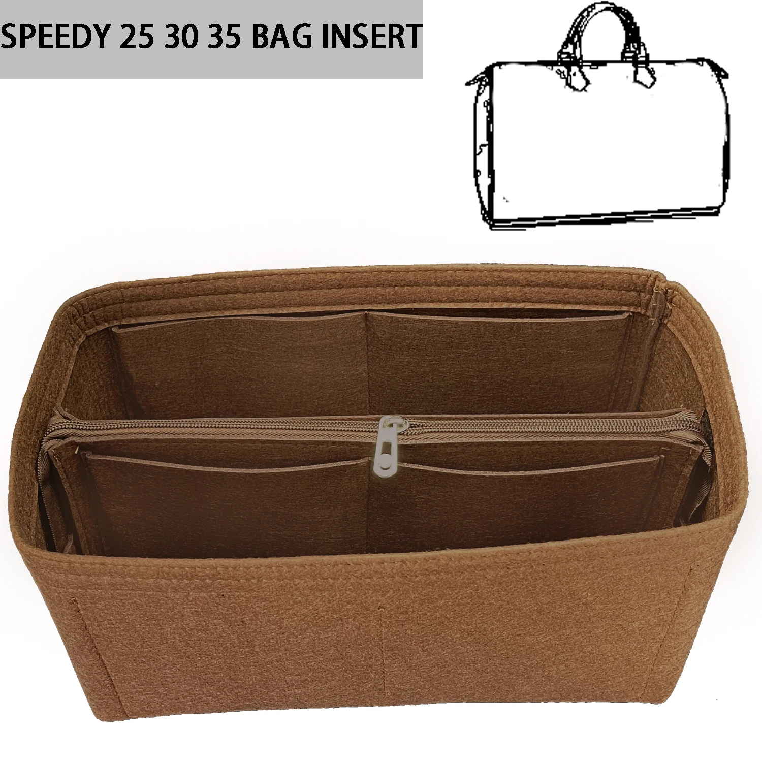 

banbeln SPEEDY 25 30 35 Accessories Insert Felt Organiser Organizer Tote Liner Inner Bag YMX220