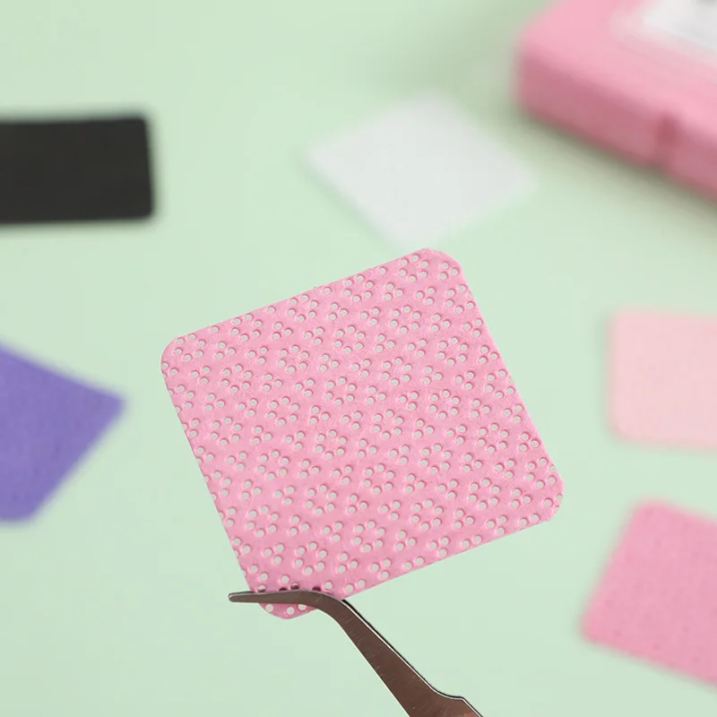 200/300PCS quadrato/a forma di cuore/a forma di fiore/abbaio di stoffa senza peli/vaso di fiori di pruno asciugamano per unghie, tampone per rimozione smalto eyela