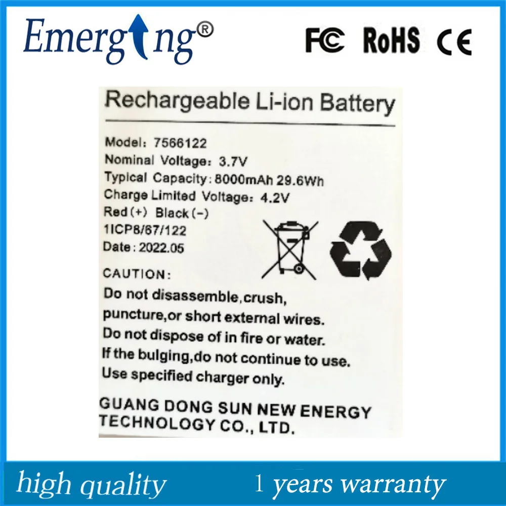 7566122 Battery New Compatible with Various Models - Check Compatibility Chart