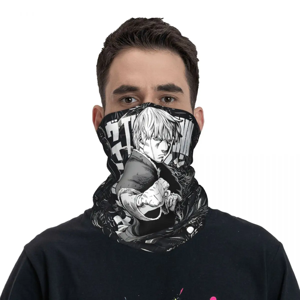 Thorfinn Vinland Saga Anime Thorfinn Bandana Neck Cover Motocross Face Scarf Balaclava Cycling Unisex Adult Breathable