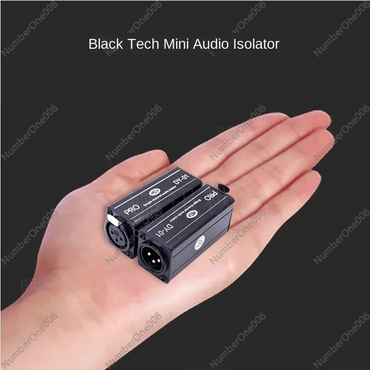 Audio Isolator Microphone Filter Noise Cancellation Common Ground Isolation XLR XLR Single Channel Mini DY-01