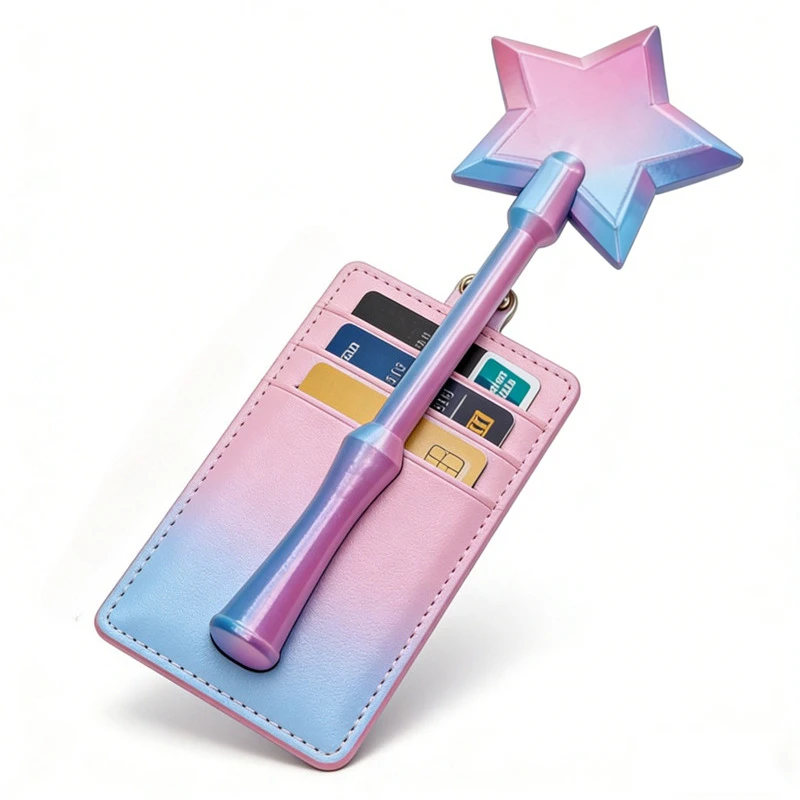 3D Printed Magic Wand Tap To Pay Style Stick Creative Credit Card Prop Card Holder Toy Gift For Children