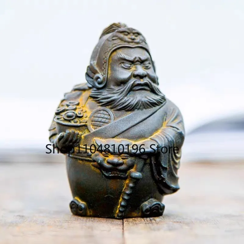 Cast Iron Judge Warrior Figurine Statue Tea Table Home Decor Collectible