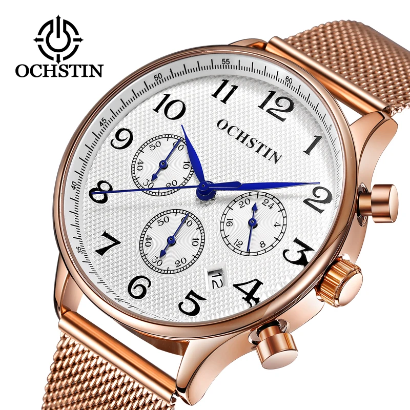 

ochstin hot model 2024 pilot series fashion gorgeous multi-function quartz movement watch men's quartz watches