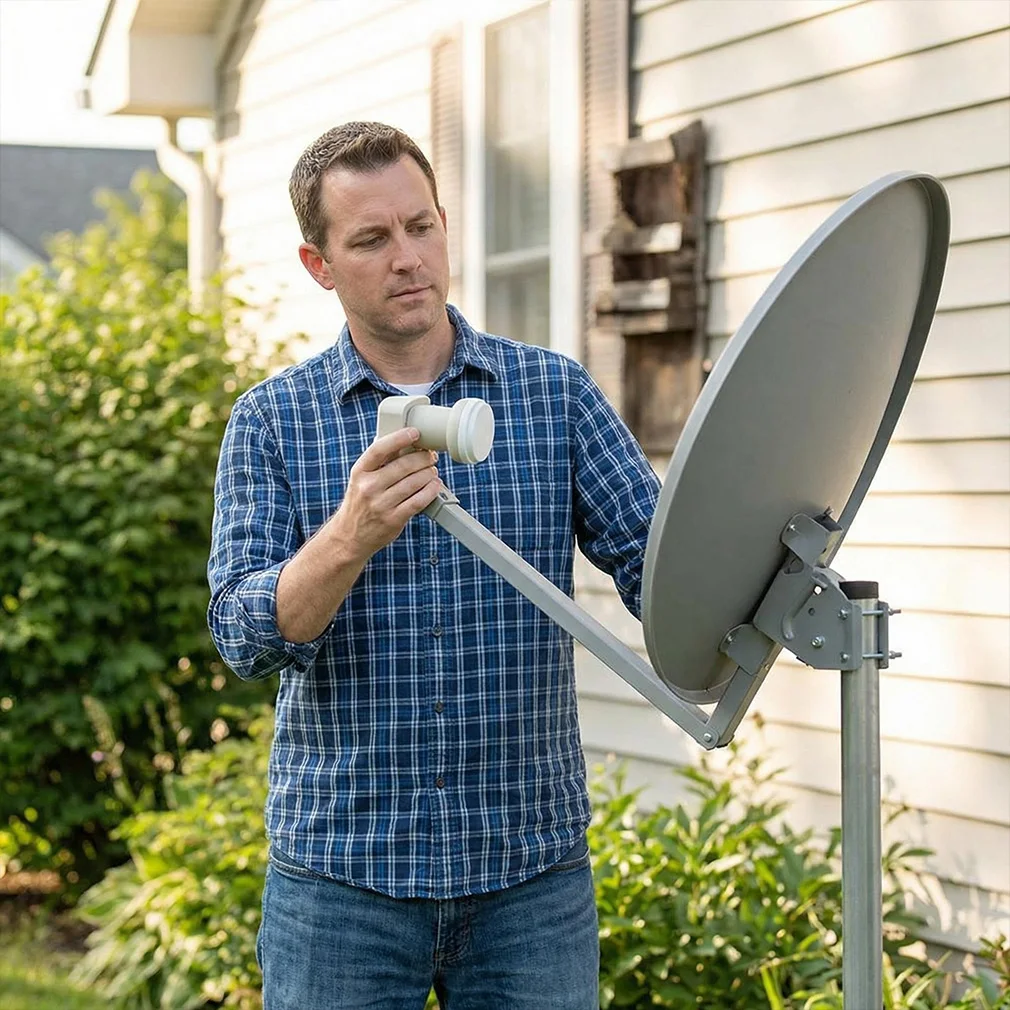 

Satellite Dish LNB Digtal KU-BAND Full HD Satellite TV Receiver Universal Single LNB L9.75/10.6 KU Lnb 1 Output LNBF Waterproof