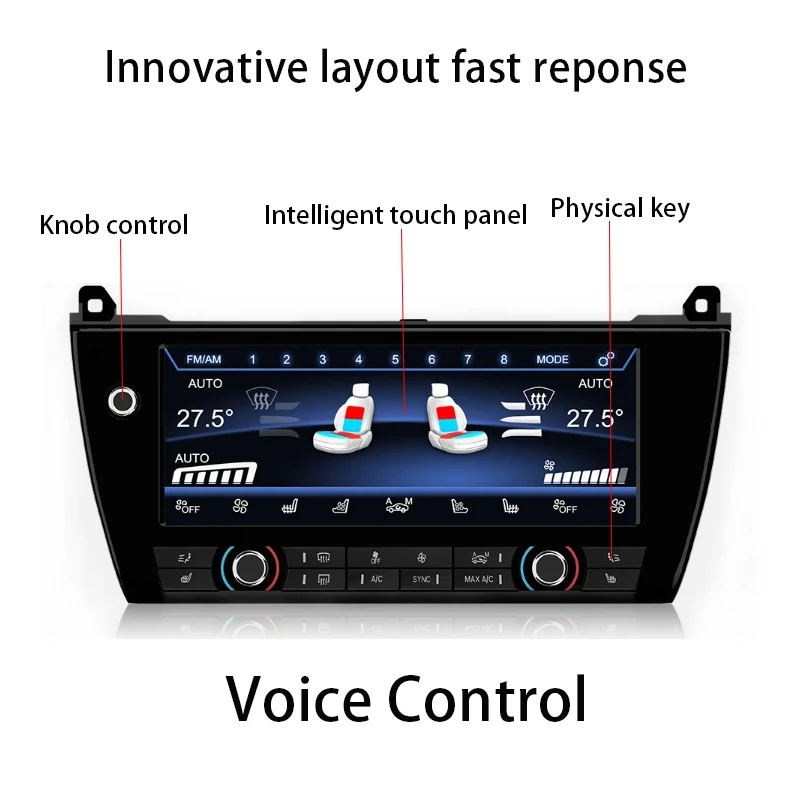 BMW 5 Series F10 2011-2017 Touch Screen Air Conditioning Control Climate Panel LCD Climate Screen Digital AC Panel Monitor