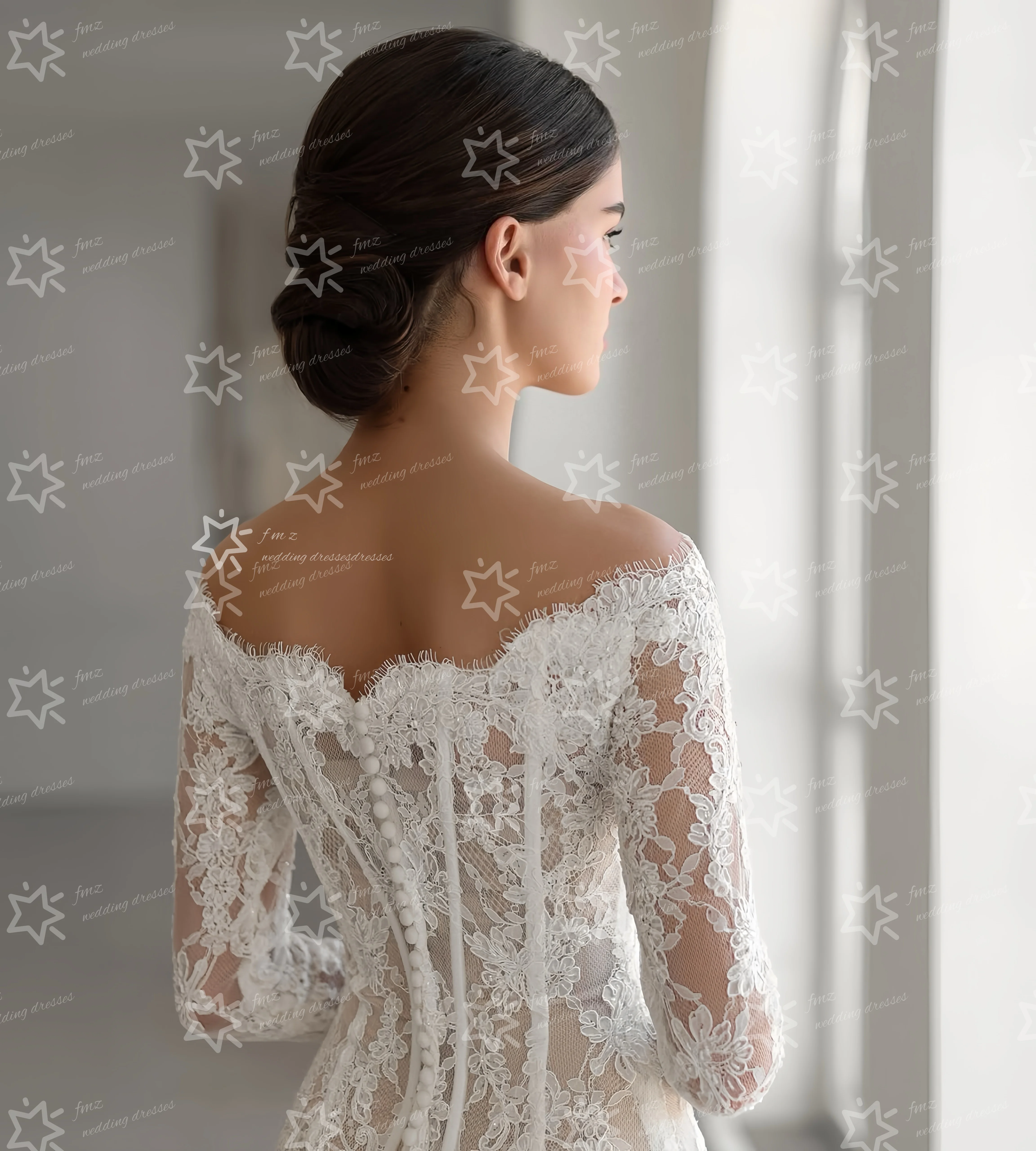 Customzied Sweetheart  Collar Mermaid Unclosable Tail wedding dress  vestidos de novia amanda novias amanda novias official