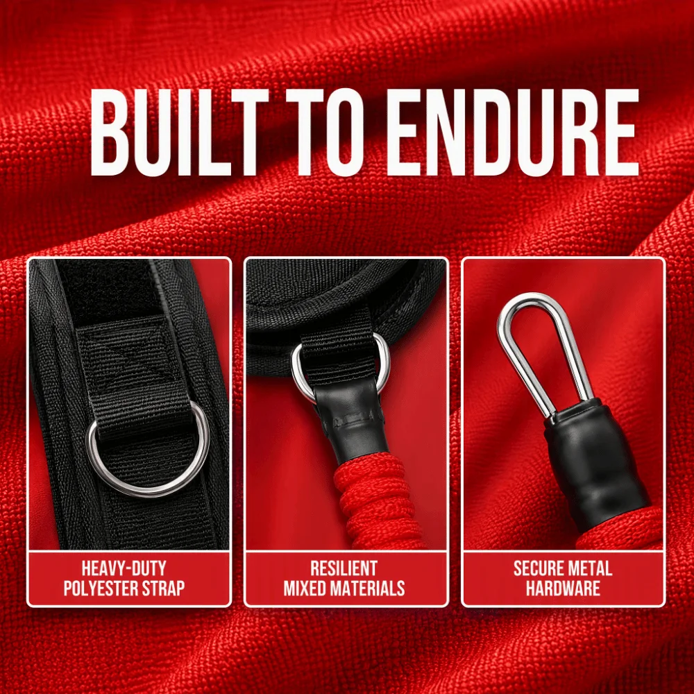 6pcs/10pcs Adjustable Resistance Vertical Jump Trainer High Elasticity Durable Fabric Leg Strength Resistance Band Leg Straps