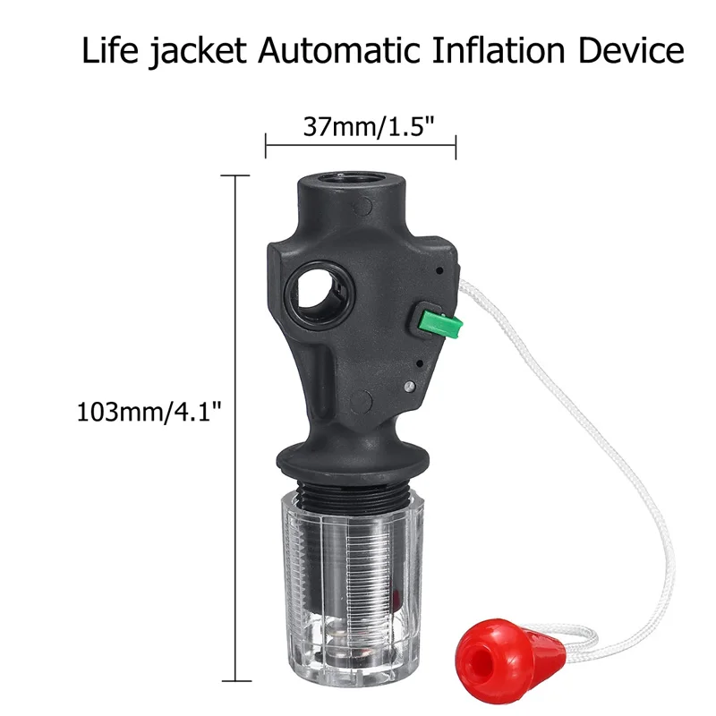 Automatic PFD Rearming Kit for Inflatable Fishing, Life Vest Activators, Trigger Bobbins for PFD Life Jacket, CO2 Cartridge