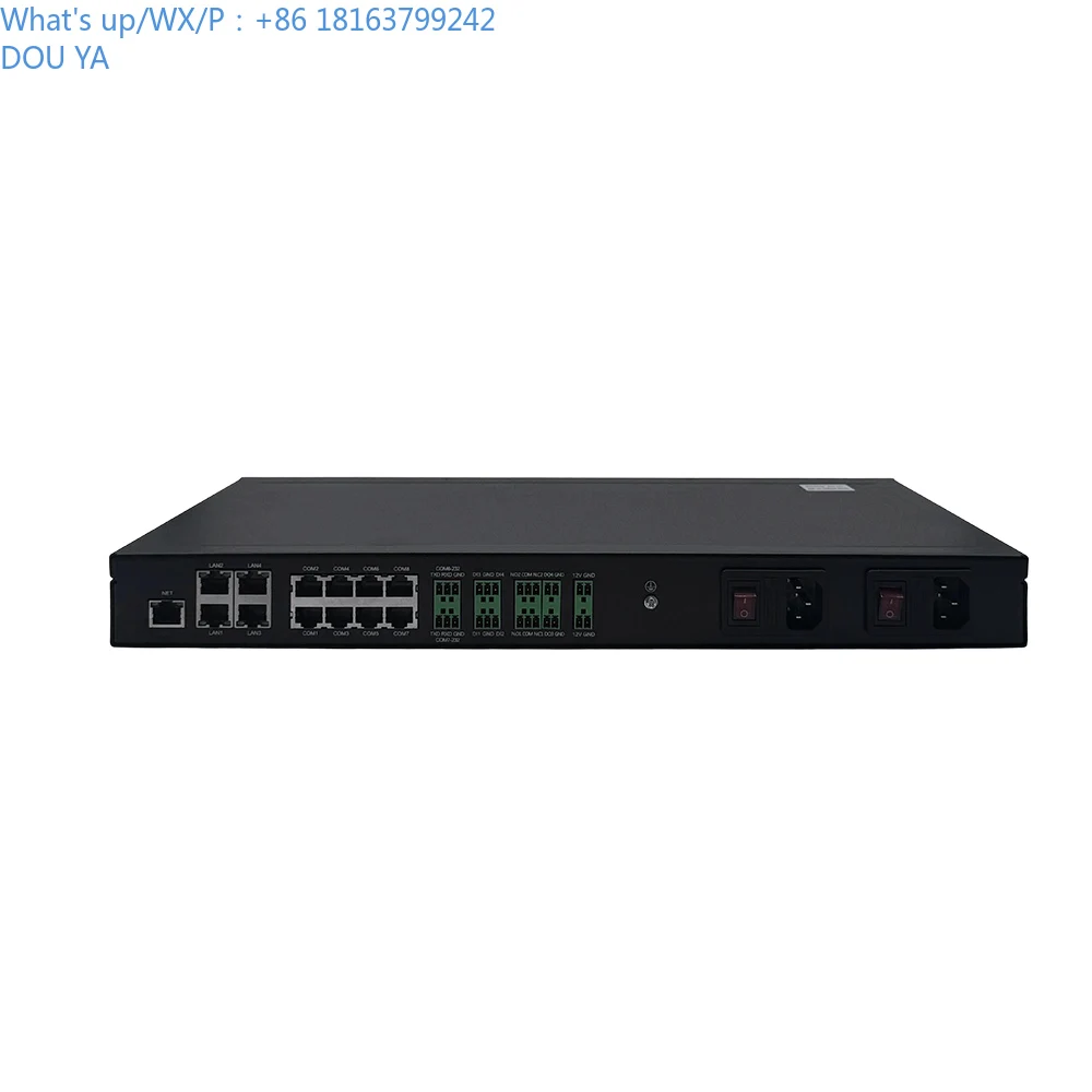 RK3399 Modbus TCP SNMP MQTT Edge بوابة مراقبة التحتية للخادم مع 8 RS485 2 RS232 اتصالات وحدة التحكم التسلسلية