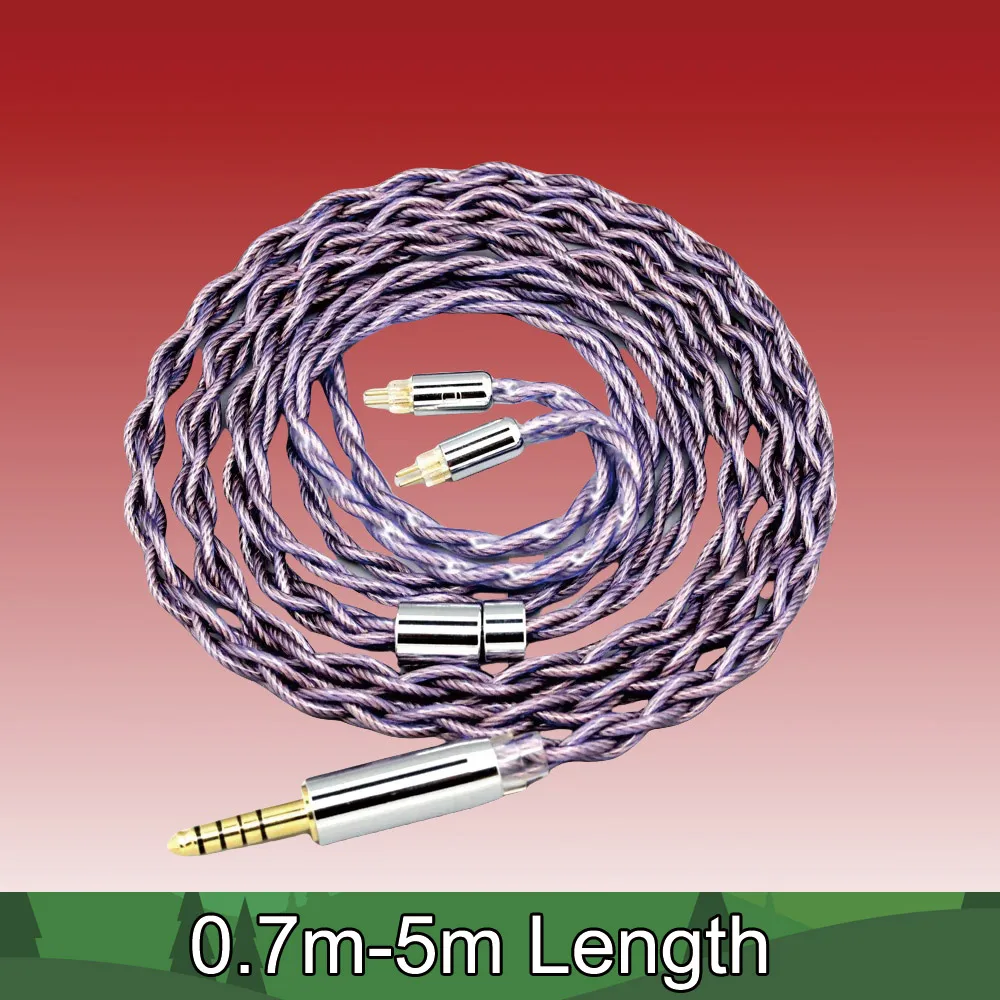 

Type2 1.8mm 140 cores litz For 0.78mm BA Westone W4r UM3X UM3RC JH13 High Step 7N OCC Headphone Earphone Cable 7881