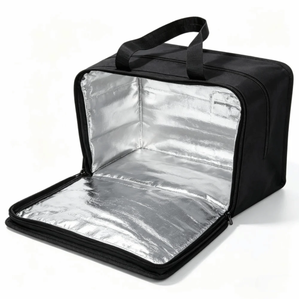 Large Capacity Picnic Thermal Bag Folding Design Thermal Insulation Food Thermal Storage Bag Portable Handle
