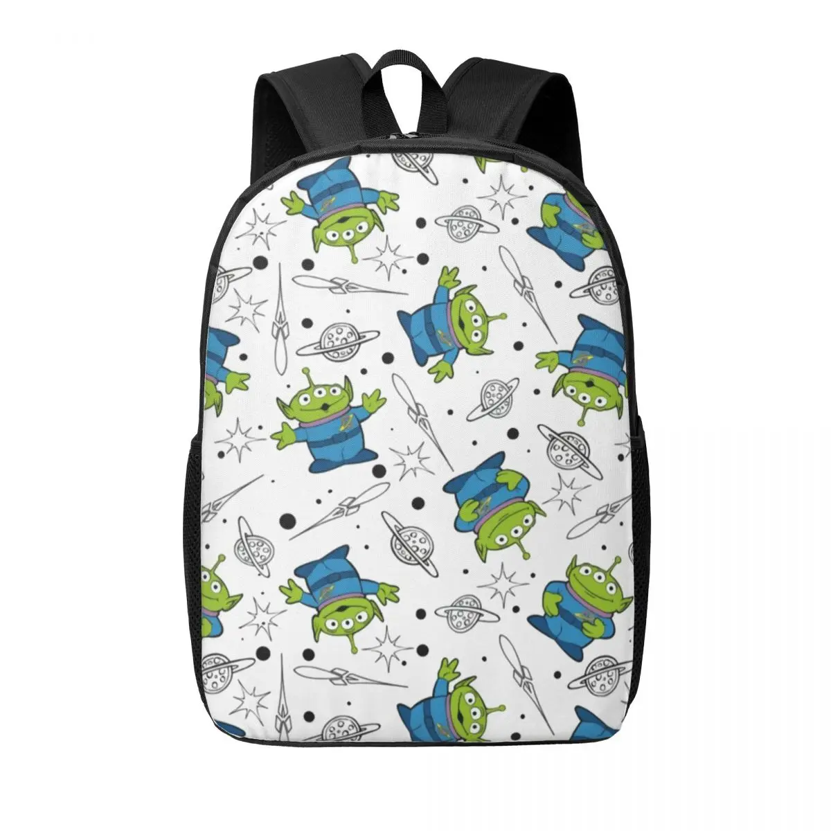 Custom Toy Story Green Aliens Backpack for Men Women Water Resistant School College Bag Printing Bookbags