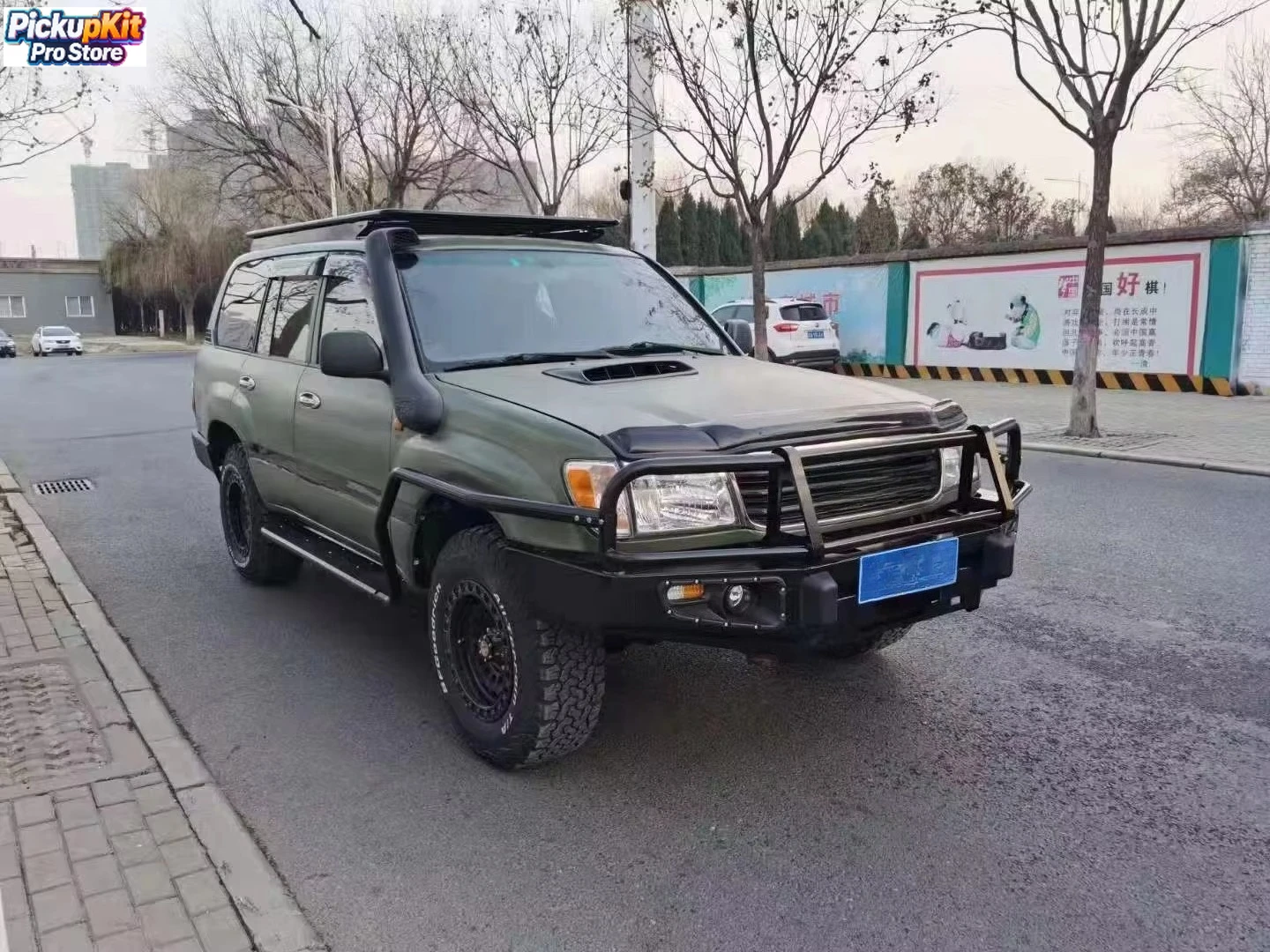 

Full-Wrap Protection Steel Front Bull Bar for LC105