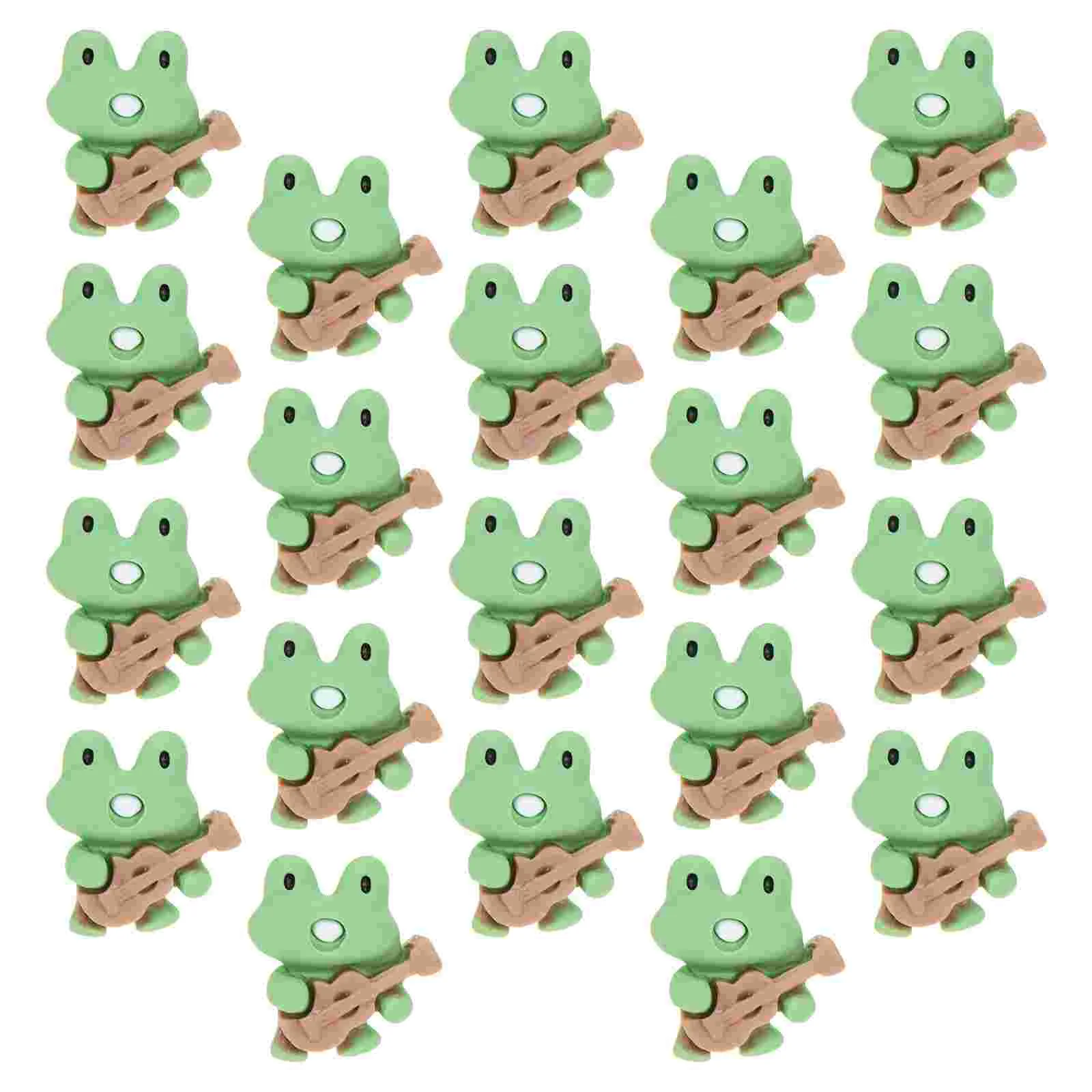20 Pcs Frog Pushpin Multi-function Thumb Tacks Decorative Poster Accessory Supply Pushpins Message Board Cartoon Portable
