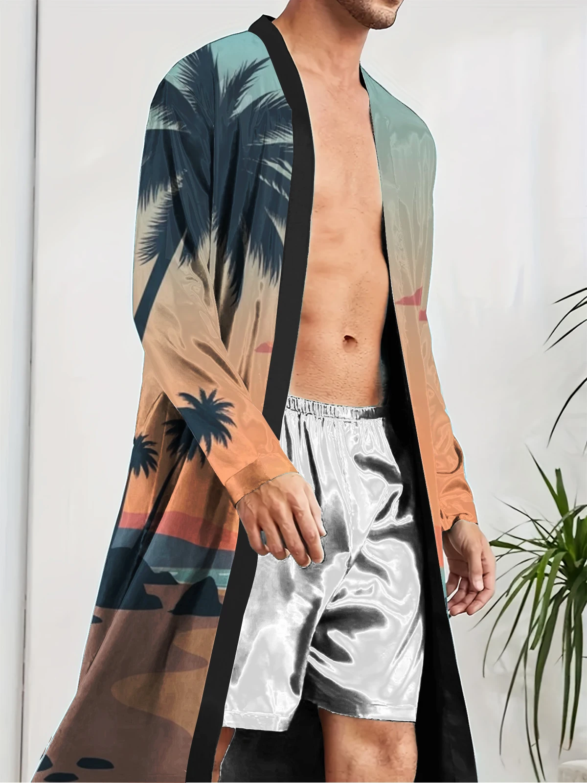 1pcs Men's Robes 2026 Spring/Summer bath robe dressing gown Bathrobe men Breathable Bathrobe Graphic Bathrobe man 3D Printed