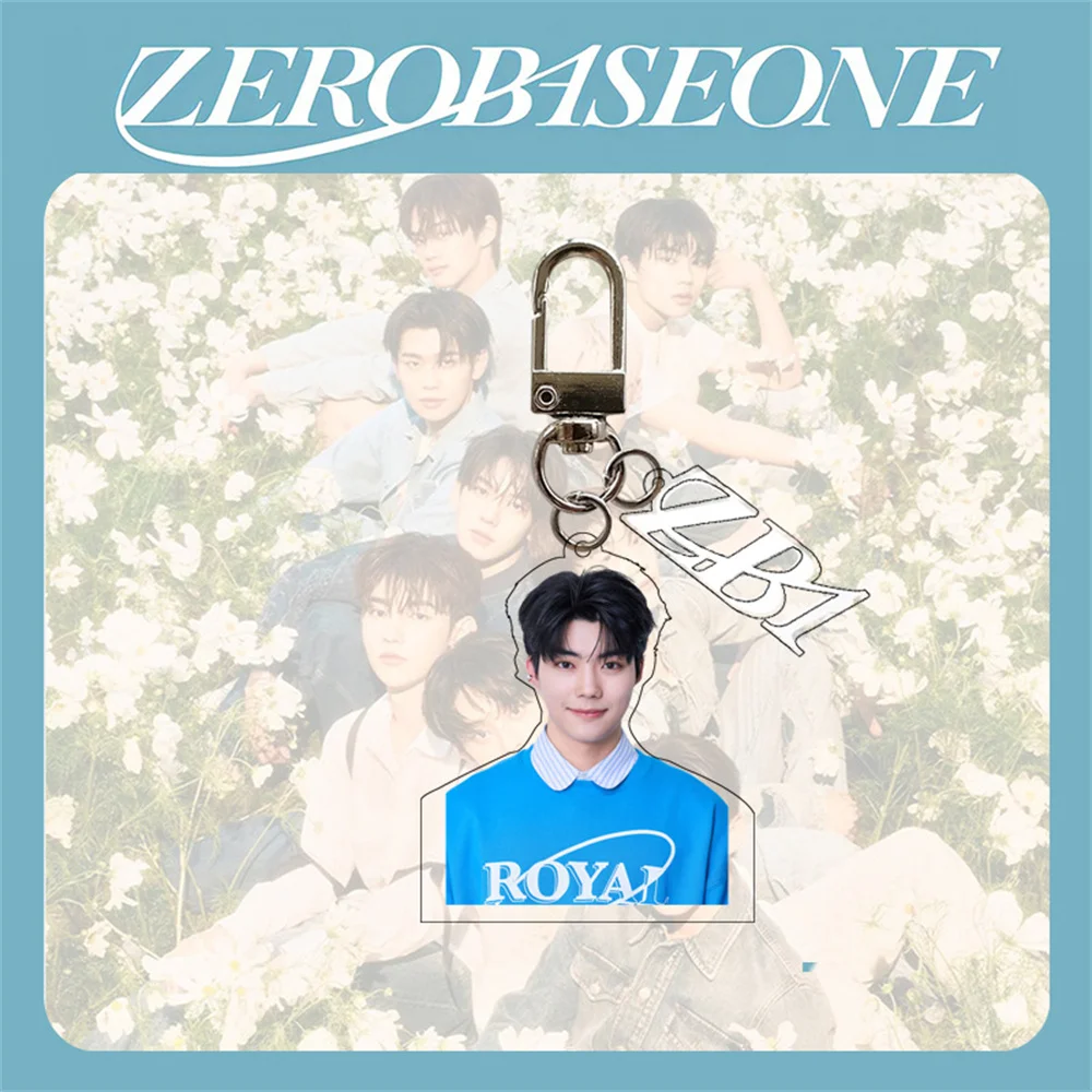 Kpop zb1 kcon Halbkörper Acryl Schlüssel bund Jungen Planet Schult asche Anhänger Ricky Zhanghao Vision Zero baseone Fans Sammlungen