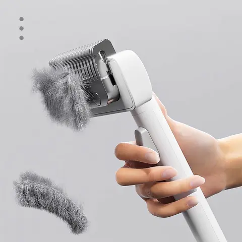 스테인레스 스틸 반려동물 빗, 둥근 칼 머리 개 손질 도구, 피부를 부드럽게 가꾸기