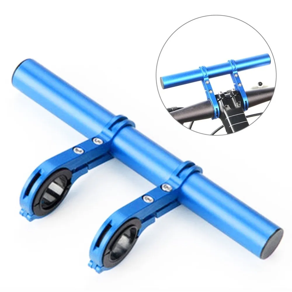 

Aluminum Alloy Bicycle Handlebar Bracket Double Clamp Multifunction Handlebar Extension Mount 20cm Bike Handlebar Extender