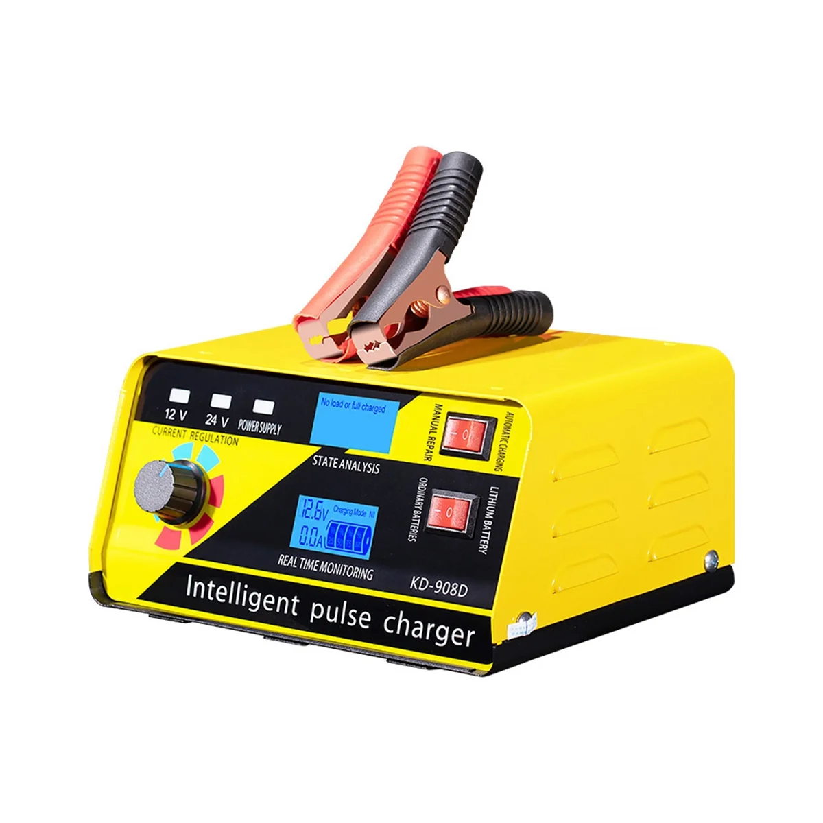 

ANJING 12V24V Battery Smart Charger 260 High Power Intelligent Repair Charger for Lead-Acid Batteries Suitable US Plug