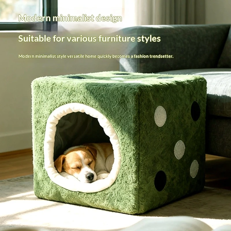 Dice Pet Bed, Detachable Pet Dog Bed, Universal Pet Bed for Small and Medium-Sized Cats and Dogs, Pet Supplies