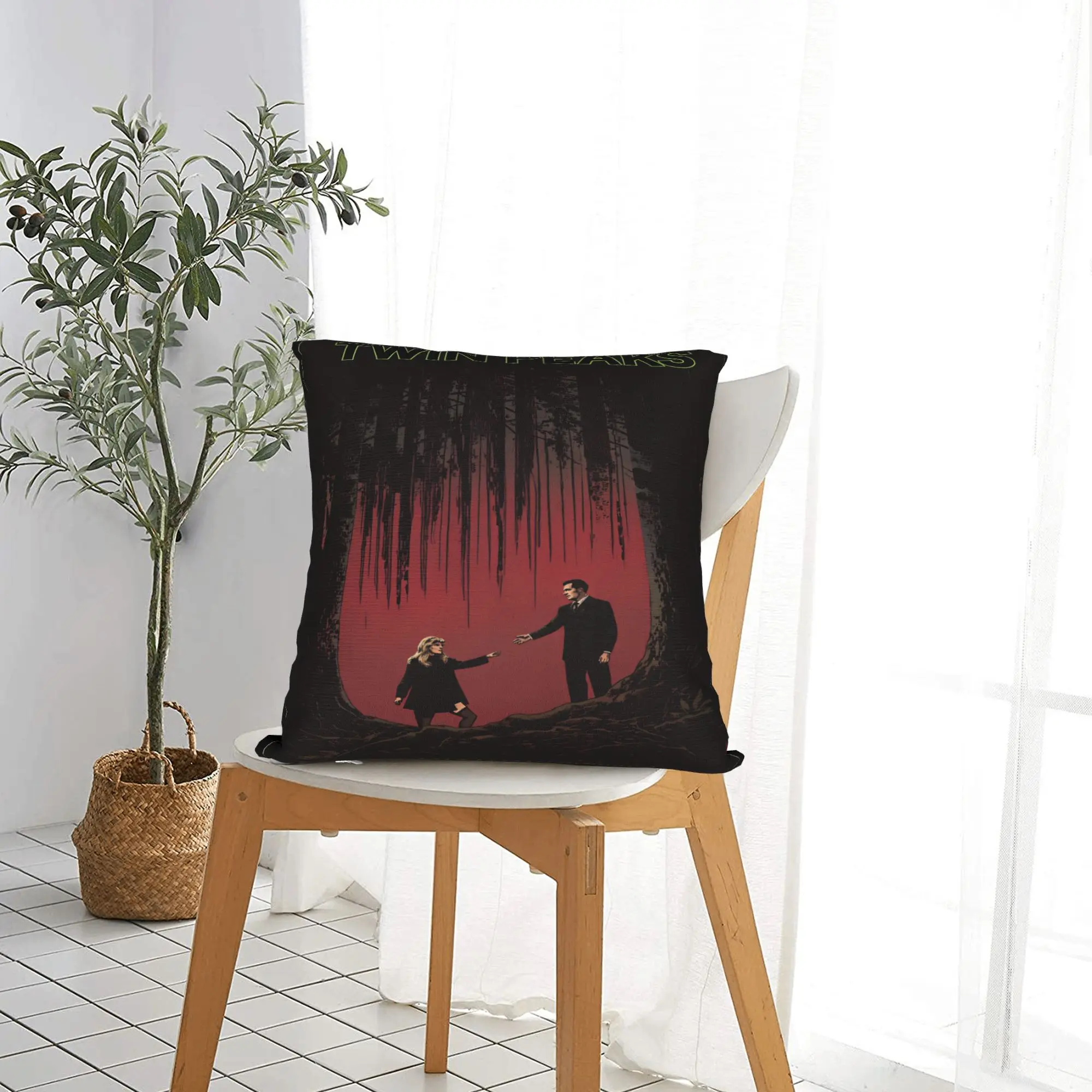 Twin Peaks F-Fire Walk Me  Pillow Case  Soft Pillow Cover Novelty Pillowcases For Living Room Bed Chair