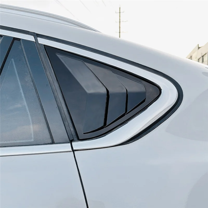 

Reliable-Car Rear Window Shutter Cover Trim Window Louver Side Vent Trim For BMW X6 F16 2015-2019