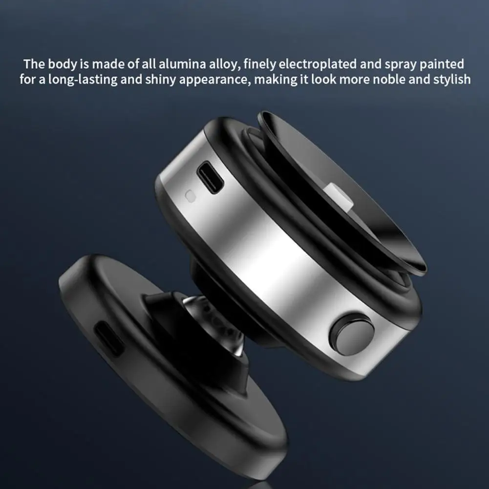 

360 Rotation Car Phone Holder Magnetic Wireless Charger Vacuum Suction Mount 15W Wireless Charger For iPhone D0L7
