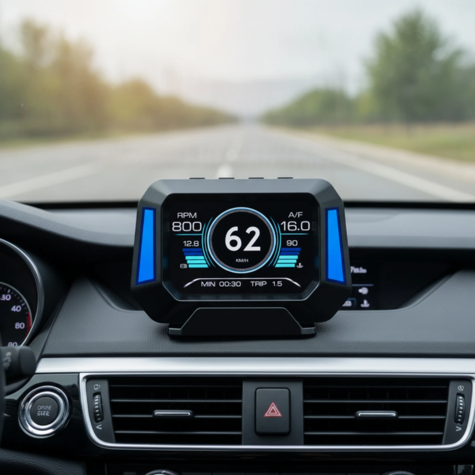 Car HUD Real-Time OBD2 Scanner with Display Driving Computer Smart Electronics Clear for Drivers, Cars, Dashboard
