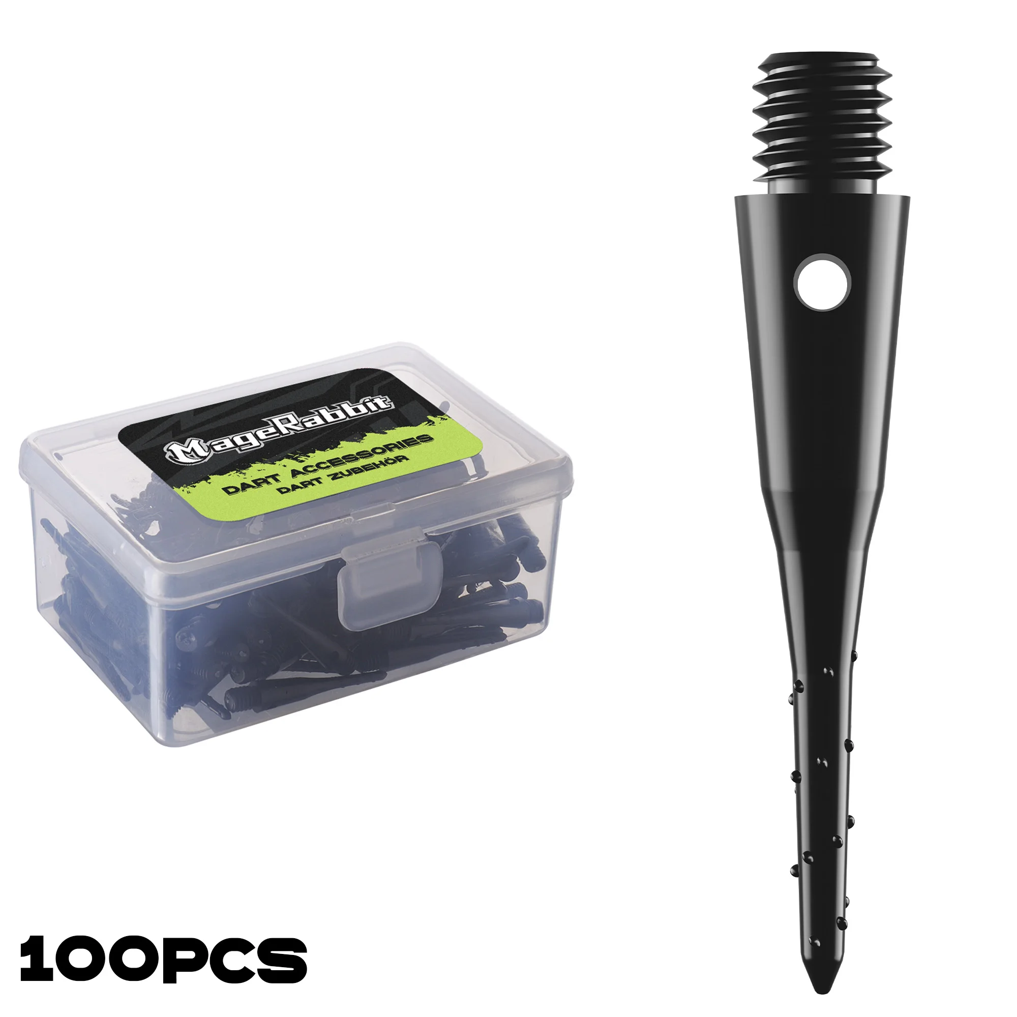 

MageRabbit Soft Dart Tips with 2BA Threaded Points 100 Pieces Set for Dart Games