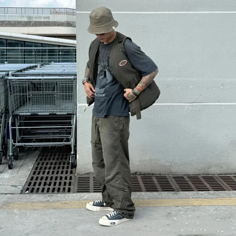 visvim WMV 24SS NORTHROP PANTS Mud-dyed overalls