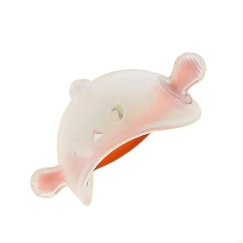

A5YC Infant Teething Toy Cartoon Teether with Bright Color and Mushroom Prevents Swallowing for Home and Travel