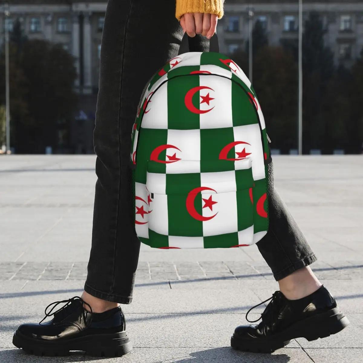 Algeria Official Flag Of Algeria Backpack Student BookBag Boys Girls School Bag Laptop Shoulder Bags