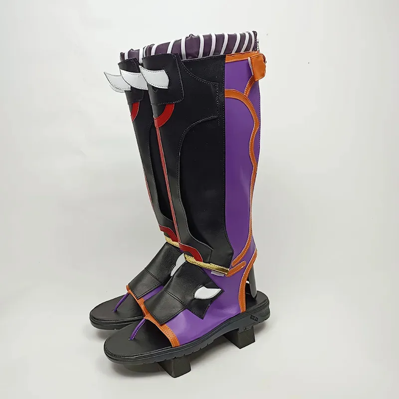 게임 Genshin Impact Arataki Itto 코스프레 신발 부츠 성인 할로윈 파티 의상 액세서리 맞춤 제작