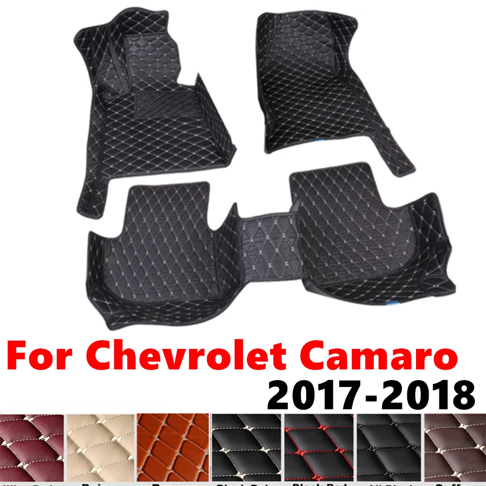 

Car Floor Mats For Chevrolet Camaro 2018 2017 Custom Fit Front & Rear Floor Liner Cover Foot Pads Carpet Interior Accessories