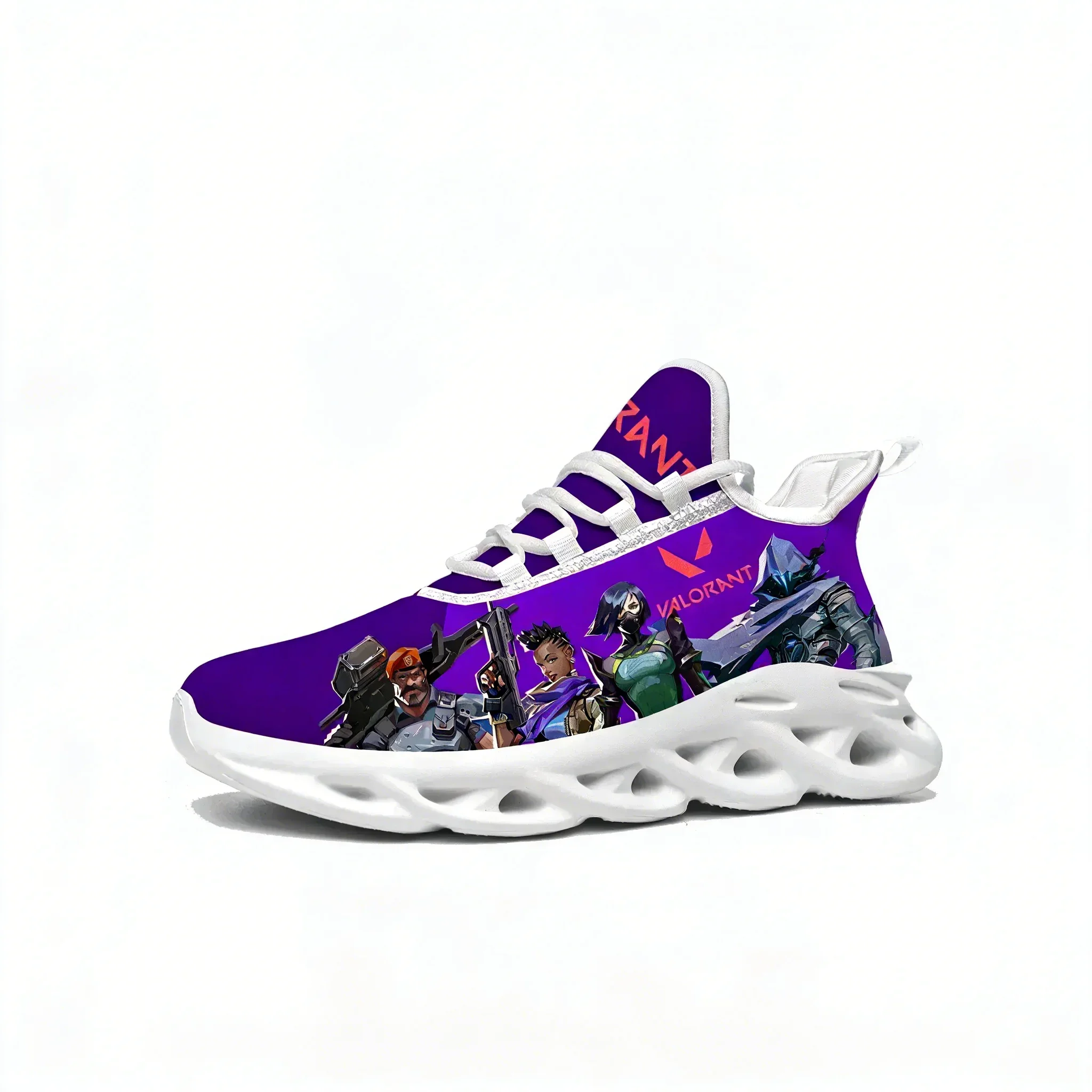 Agent Manga Cartoon Game Valorant Sneakers Mens Womens Sports Running Shoes Custom Built Lace Up Shoes
