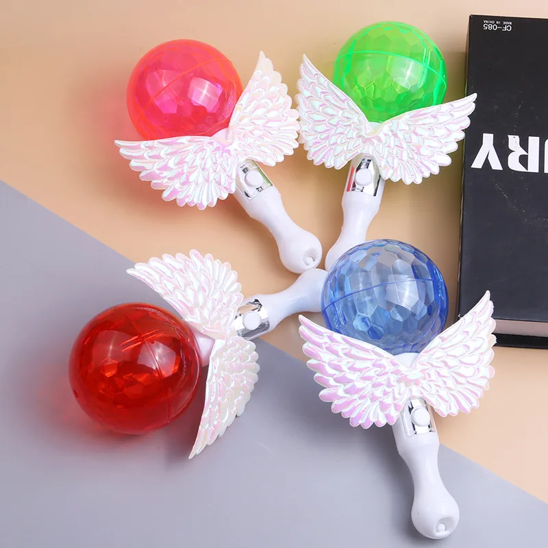 New Angel Wings Light-emitting Magic Wand Creative Colorful Light Projection Handheld Magic Wand Children's Birthday Party Gifts