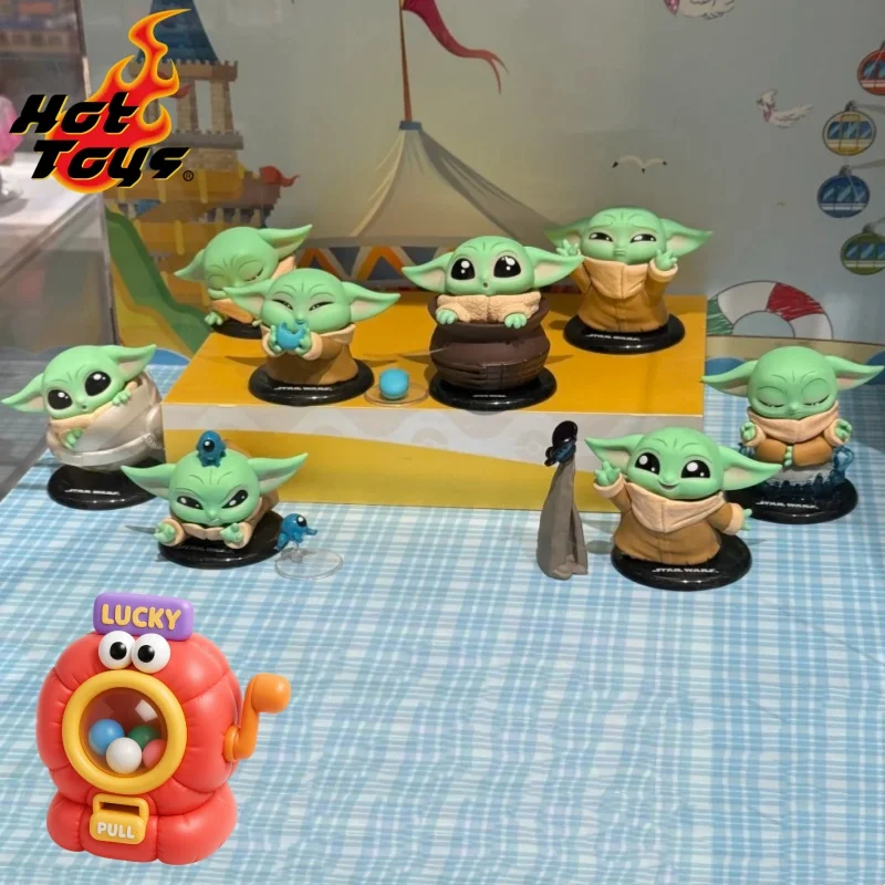 

In Stock Hot Toys Ht Cosbi Star Wars Grogu Series Blind Box Yoda Baby Doll Mini Doll Action Figure Kawaii Ornament Toy Gift