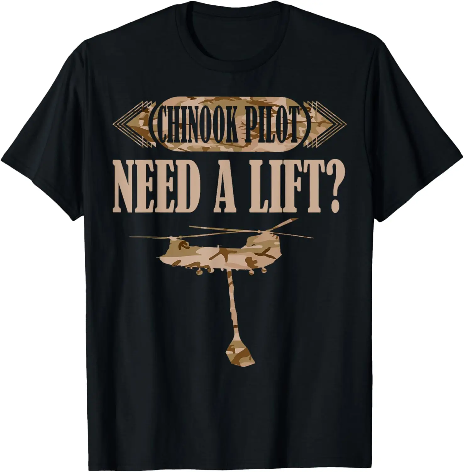 Ch-47 Chinook Helicopter Pilot T-Shirt 100% Cotton O-Neck Short Sleeve Summer Casual Mens T-shirt Streetwear
