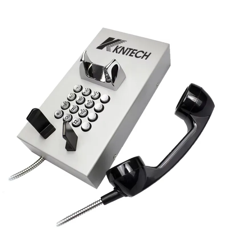 KNTECH Professional Factory Rugged Analog Wall Mounted High Security Vandal Proof Ip Jail Imnate Telephone
