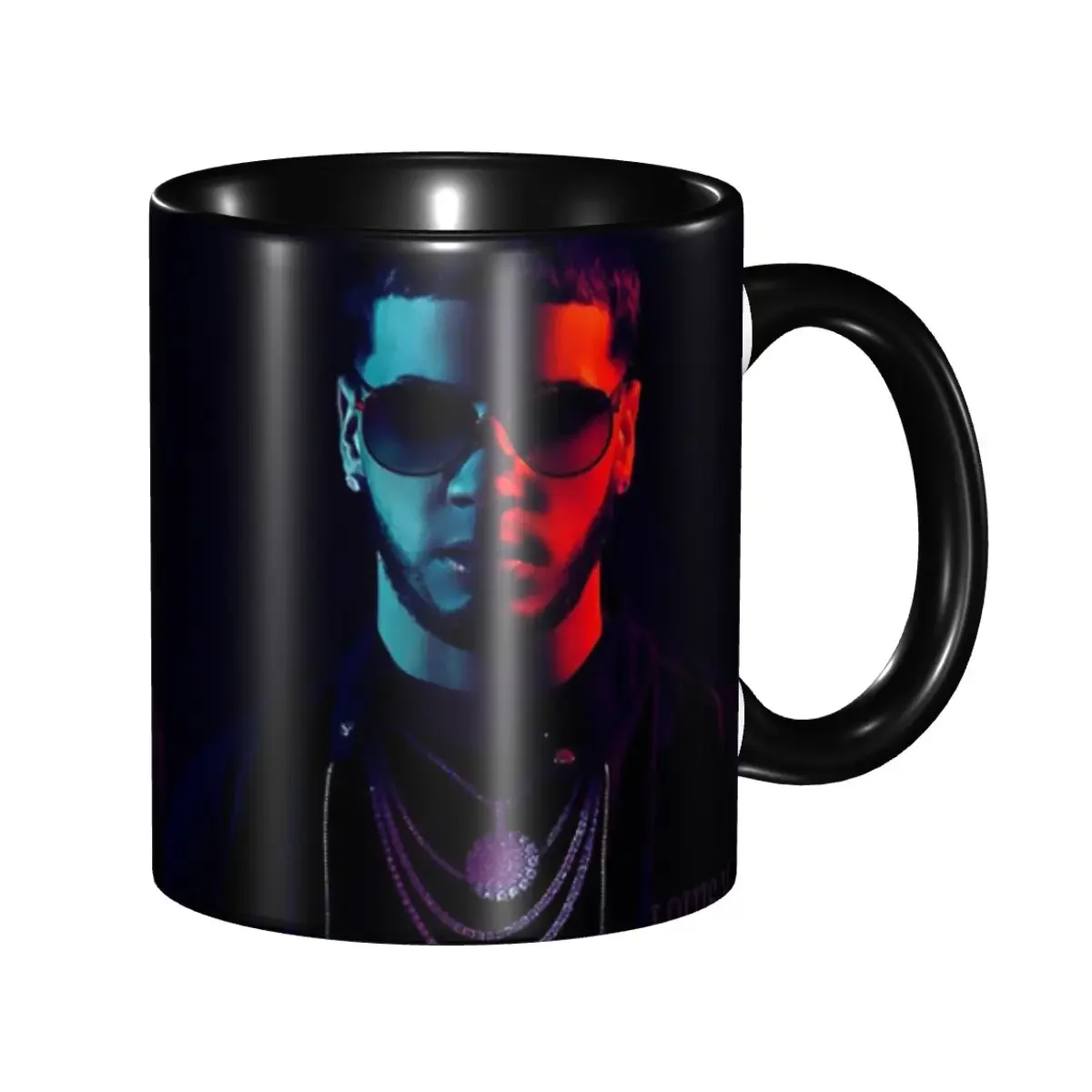 DIY Anuel AA Rapper Latin Urban Music Ceramic Mug Personalized Coffee Cup Creative Present